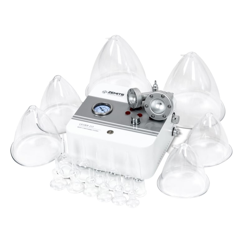 Zemits Leger 2.0 Sistema ng Vacuum Cupping na may XXL na mga Tasa sa Set